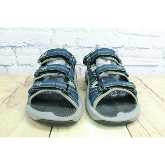 LL Bean Monhegan Blue Nylon Hook & Loop Fisherman Sports Water Sandals Size 11 M main image 8